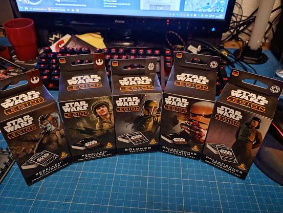 Card packs for the tabletop miniatures game star wars legion