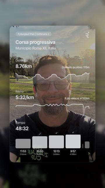 Today’s training summary from the Runna app