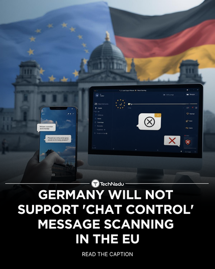 Germany will not support 'Chat Control' message scanning in the EU