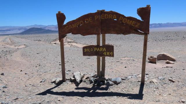 Einfahrt Piedra Pomes.