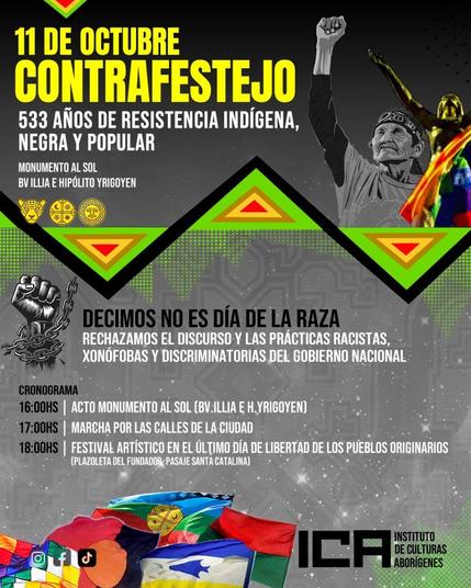 Contrafestejo. Ultimo Día de Libertad de los Pueblos Originarios