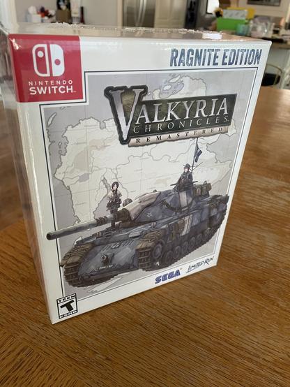 Limited Run “Ragnite Edition” collectors box set of “Valkyria Chronicles” for Nintendo Switch.