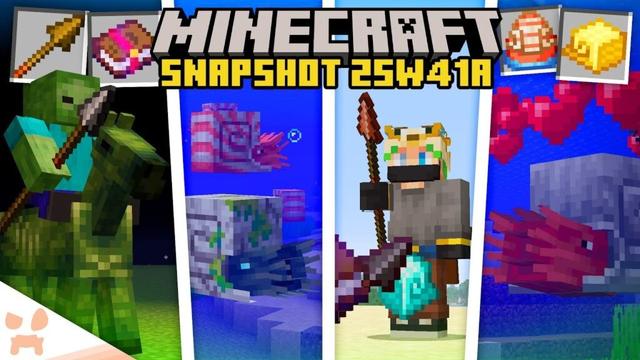NAUTILUS MOB, SPEARS, NEW ENCHANTS, ZOMBIE HORSES, + MORE IS OUT NOW! (minecraft snapshot 25w41a)