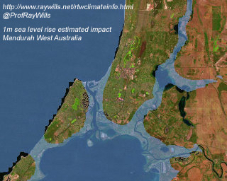 1 metre of sea level rise projected in Mandurah