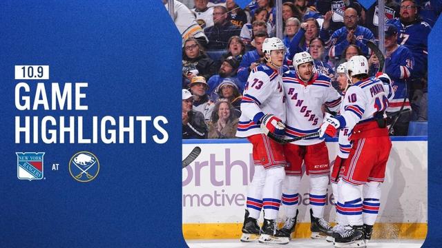GAME HIGHLIGHTS | 2025-26: New York Rangers at Buffalo Sabres (10/9/25)