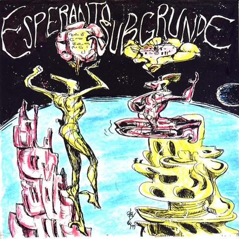 la kovrilon de la albumo "Esperanto Subgrunde" kiu estas kosmo-psikadelika