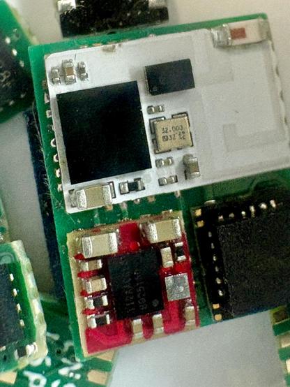 Extreme close up of microcontrollers