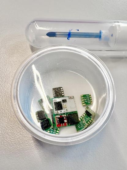 Slightly less extreme closeup of microcontrollers