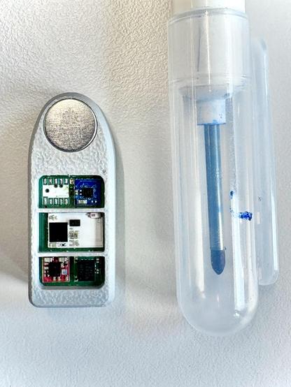 A rapid prototype of a connected device with a vibrating motor and accelerometer