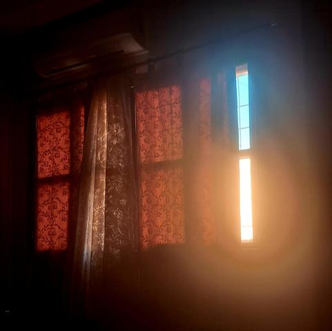 Setting sun through my windows
