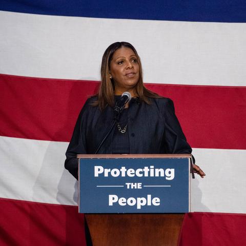 New York’s attorney general, Letitia James, is accused of falsely listing a rental property in Virginia as her secondary residence. She has called the charges “baseless.”