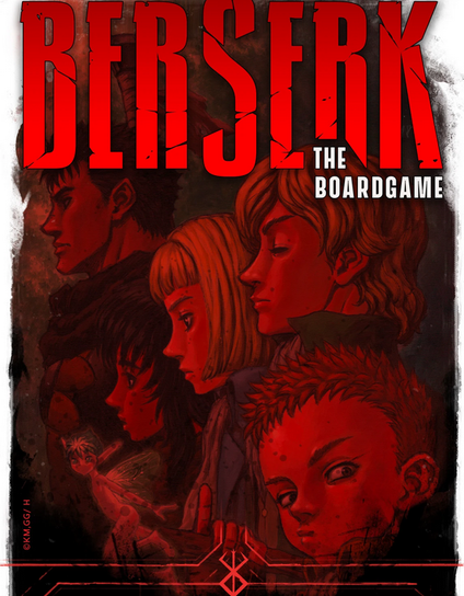 Poster for the boardgame campaign, using art from the manga