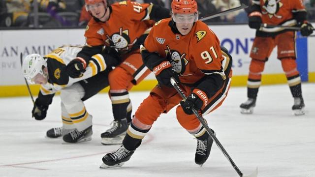 Leo Carlsson scores twice and Ducks send Bruins to another loss, 6-2