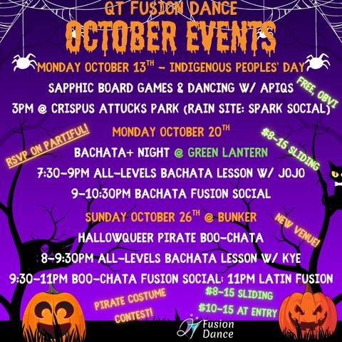 October events flyer