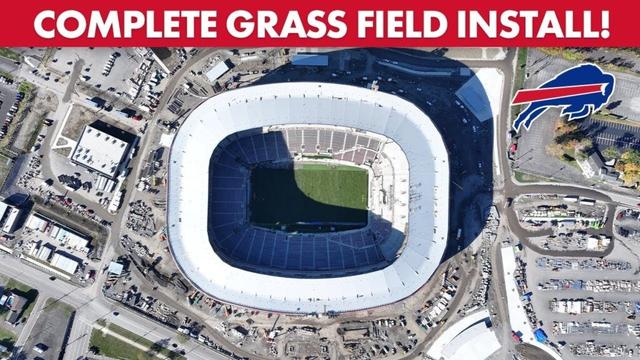 Grass Field At New Highmark Stadium Full Install! | Buffalo Bills