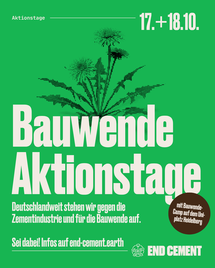 Plakat mit Löwenzahn