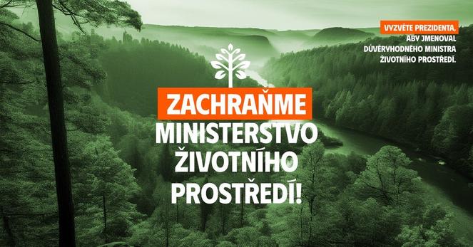 Demonstrace: Zachraňme Ministerstvo životního prostředí