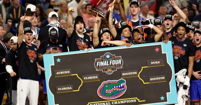 Florida Gators beat Houston Cougars 65-63 to win NCAA men's basketball championship