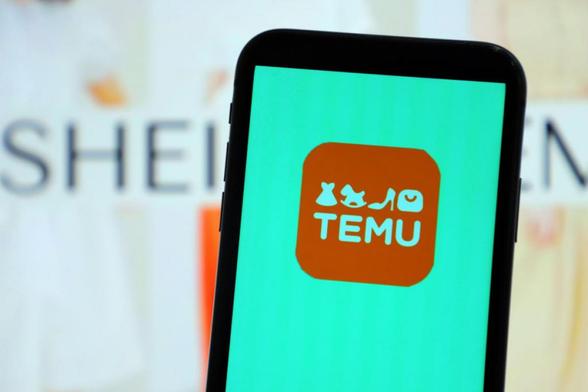 Los logos de Temu y Shein, en una imagen de archivo. (Getty Images)