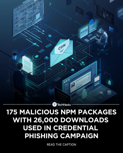 175 Malicious npm Packages with 26,000 Downloads Used in Credential Phishing Campaign