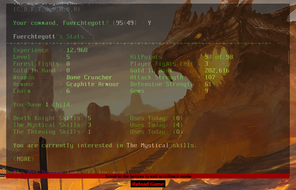 Screenshot of Legend of the Red Dragon stats

hosted by playlord.org