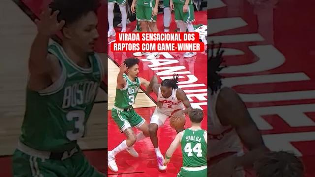 VIRADA SURREAL no final entre Raptors e Celtics! 🤯 #nba #basquete #shorts
