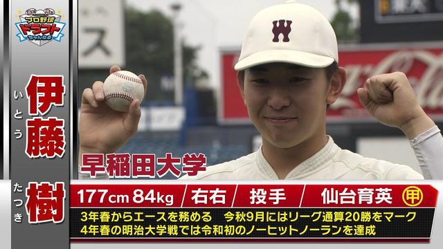 【ドラフト2025・大学生】伊藤樹（早稲田大）リーグ戦通算21勝！10月23日(木)は運命＜ドラフト＞の日！スカイAはドラフト最終指名まで完全生中継！スカイA「プロ野球ドラフトちゃんねる」スカイA公式