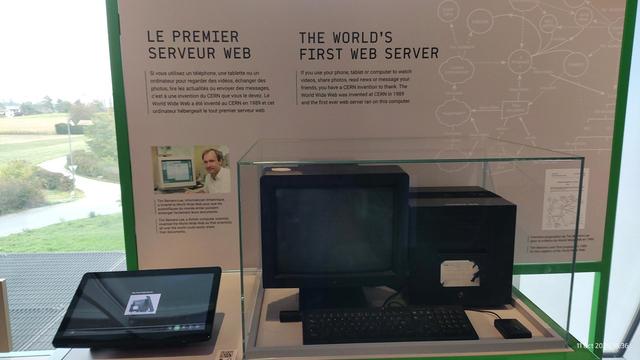 The world's first web server at Cern exhibition