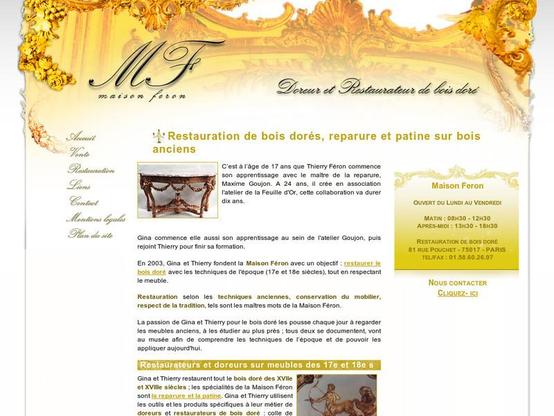Dorure Maison Féron à #Paris (#Paris) La Maison Féron restaure tout les bois dorés du XVIIe et XVIIIe siècle. Nos spécialités sont la reparure et la patine.
Suite 👉 https://artisansdupatrimoine.fr/professionnel/480/maison-feron-paris
#Artisan #Restauration #Patrimoine