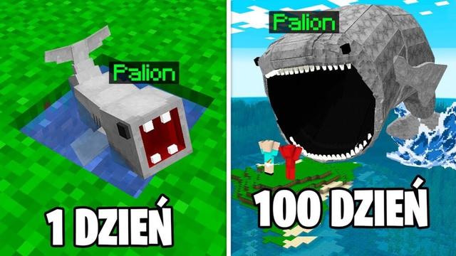 PRZEŻYŁEM 100 DNI JAKO BLOOP w Minecraft!