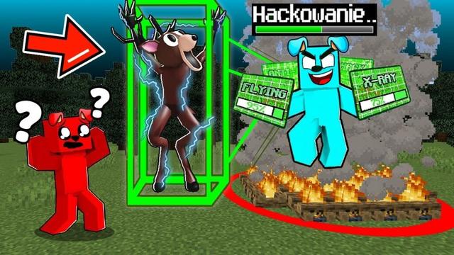 UŻYWAM HACKÓW w 99 NOCY 🌙 w LESIE w Minecraft ❌💻