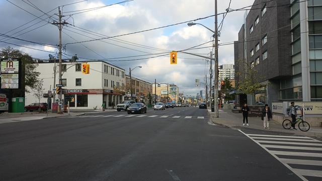 Eglinton Avenue east of Dufferin Street