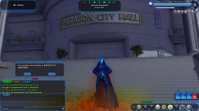 city of heroes mmorpg, world of warcraft in paragon city hall
