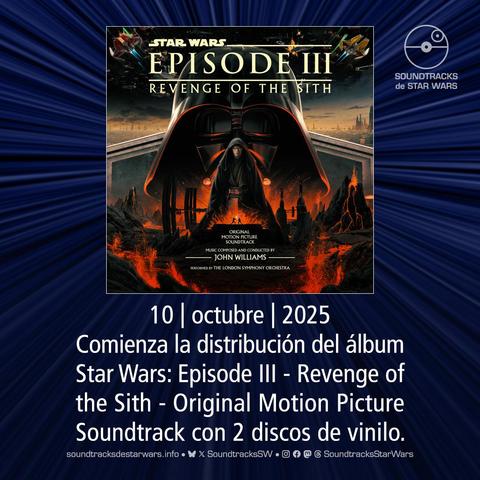 Portada del álbum Star Wars: Episode III - Revenge of the Sith. / Cover of the album Star Wars: Episode III - Revenge of the Sith.
