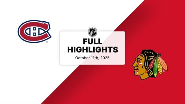 NHL Highlights | Canadiens vs. Blackhawks | October 11, 2025