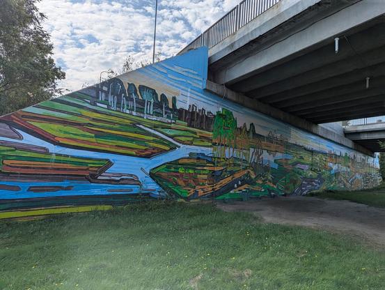 Artwork by Mykolė Ganusauskaitė in Vilnius, Lithuania