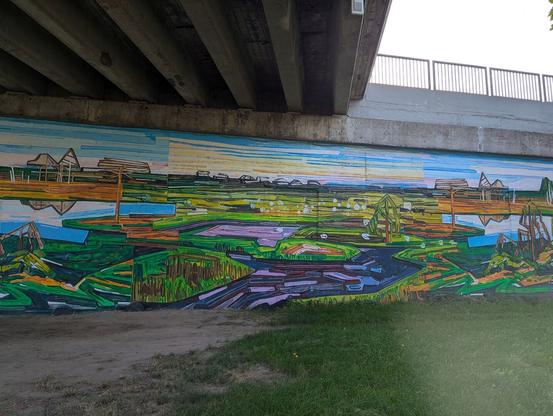 Artwork by Mykolė Ganusauskaitė in Vilnius, Lithuania
