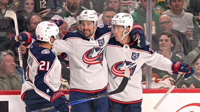 Marchenko hat trick helps Columbus Blue Jackets down Minnesota Wild