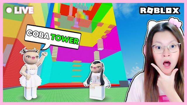 TANTANG KEINYOT UNTUK COBAIN TOWER BUATANKU ?!! [BUILD A TOWER ROBLOX INDONESIA]