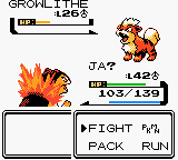 Screenshot of Pokémon Gold