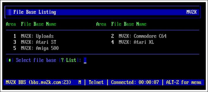 Bildbeschreibung: 
Screenshot aus dem MV2K BBS.