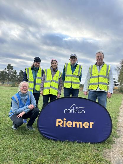 Our volunteers smiling at the camera.