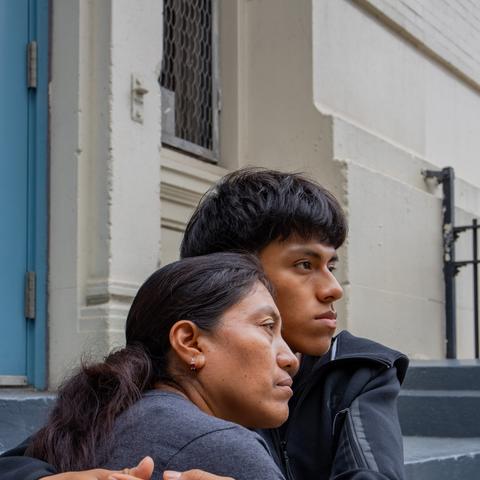 Joel Camas, 16, and his mother, Elvia Chafla, came to the United States from Ecuador as undocumented immigrants. Joel’s school has provided a crucial lifeline.