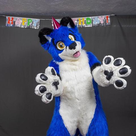 Nev in birthday outfit