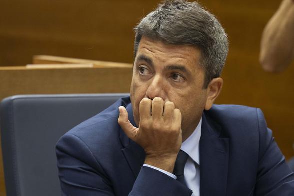 El presidente de la Generalitat, Carlos Mazón, del PP, en las Cortes Valencianas el pasado septiembre.