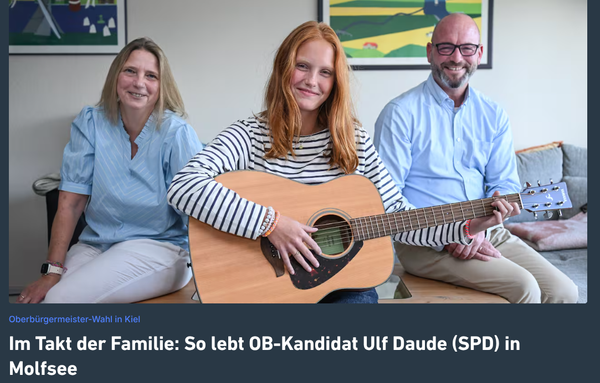 Ulf Daude (rechts) mit Familie