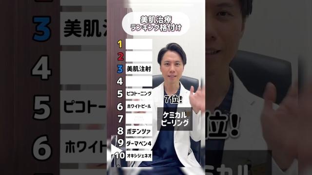美肌治療ランキング トップ10👑#shorts #品川美容外科 #品川スキンクリニック