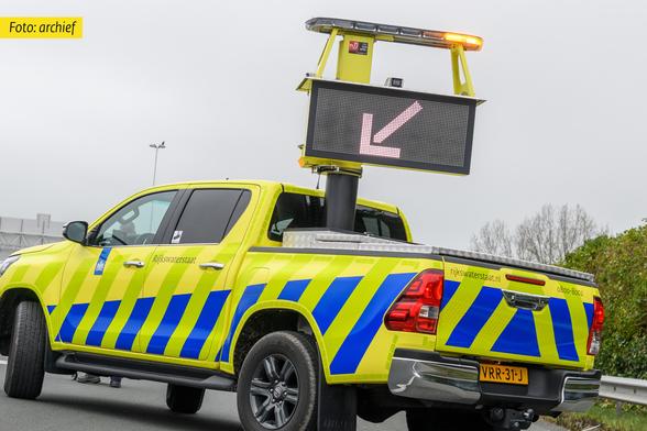 Archieffoto van de wagen van een weginspecteur