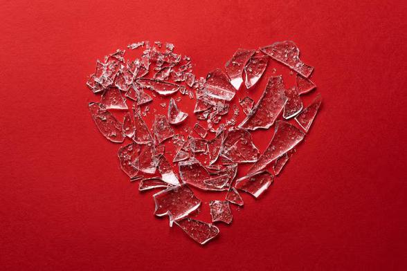 Corazón de cristal roto