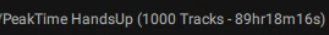 PeakTime HandsUp (1000 Tracks - 89hr18m16s)